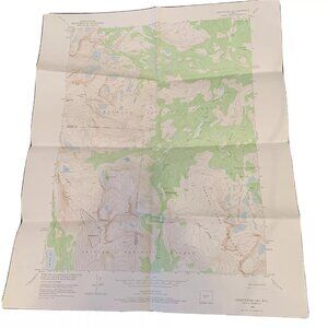 Dept. Of Interior Map - Sweetwater Gap Wyoming - 22” x 27” Topo Vintage 1953